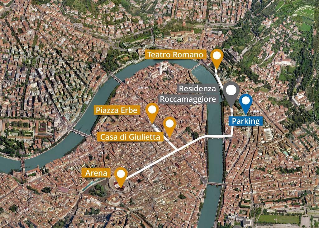 Residenza Roccamaggiore Верона Экстерьер фото